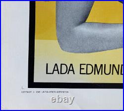 Vintage Original 1960s Sexy Lada St. Edmund Poster Numbered Movie Star Pinup