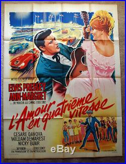 Vintage Original 1964 ELVIS PRESLEY VIVA LAS VEGAS Movie Poster Film musical