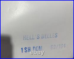 Vintage Original 1969/ Hell's Belles /Movie Poster/ Jocelyn Lane / 27x41