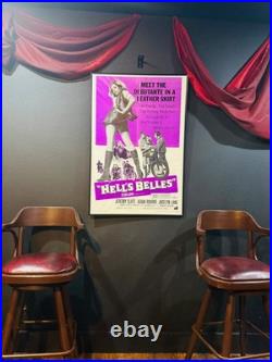 Vintage Original 1969/ Hell's Belles /Movie Poster/ Jocelyn Lane / 27x41