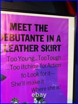 Vintage Original 1969/ Hell's Belles /Movie Poster/ Jocelyn Lane / 27x41