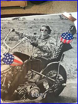 Vintage Original 1969 Peter Fonda Easy Rider Poster Large Size 51 X 29