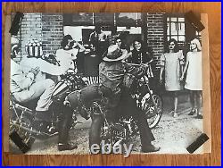 Vintage Original 1970s Easy Rider Trio Fonda Hopper Motorcycle Movie Poster
