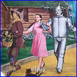 Vintage Original 1970s Wizard Of Oz Movie Print Yellow Brick Road Dorothy MGM