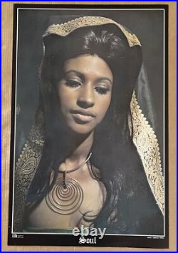Vintage Original 1971 Black Mary Soul Sister Poster 70s Music Movie Memorabilia