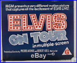 Vintage Original 1973 ELVIS ON TOUR Australian daybill poster