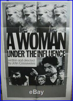 Vintage Original 1974 WOMAN UNDER THE INFLUENCE 1-Sheet RARE Style with CASSAVETES