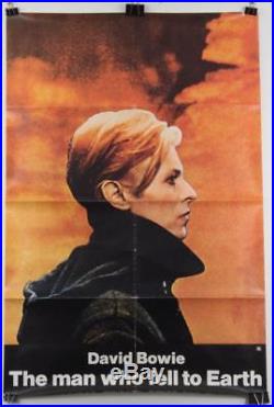 Vintage Original 1976 The Man Who Fell To Earth 1 Sheet Movie Poster David Bowie