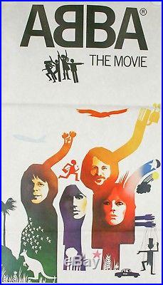 Vintage Original 1977 ABBA-the movie Australian daybill movie poster