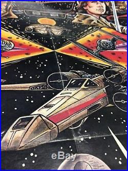 Vintage Original 1977 Star Wars Film Poster Michael Stein Groovy SciFi Fantasy