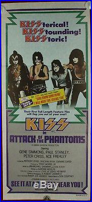 Vintage Original 1978 KISS in Attack of the Phantoms Australian daybill poster