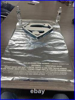 Vintage Original 1978 Superman Rare Foil Christmas Advance 1-Sheet Movie Poster