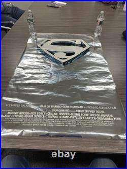 Vintage Original 1978 Superman Rare Foil Christmas Advance 1-Sheet Movie Poster