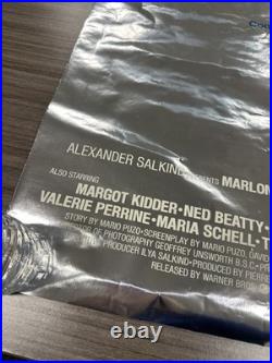 Vintage Original 1978 Superman Rare Foil Christmas Advance 1-Sheet Movie Poster