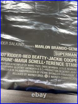 Vintage Original 1978 Superman Rare Foil Christmas Advance 1-Sheet Movie Poster