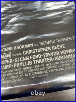 Vintage Original 1978 Superman Rare Foil Christmas Advance 1-Sheet Movie Poster