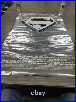 Vintage Original 1978 Superman Rare Foil Christmas Advance 1-Sheet Movie Poster