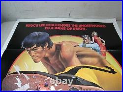Vintage Original 1979 Bruce Lee Game Of Death Movie Poster 41x27 Bob Gleason
