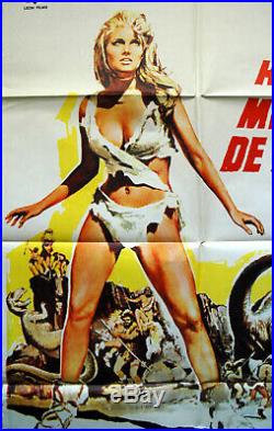 Vintage Original 1979 ONE MILLION YEARS BC Movie Poster REQUEL WELCH Sci-Fi Art