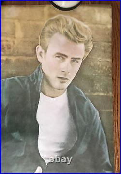 Vintage Original 1980s James Dean Poster Denim Jeans 1985 Door Size Movie Actor