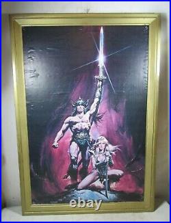 Vintage Original 1982 Conan The Barbarian Movie Poster