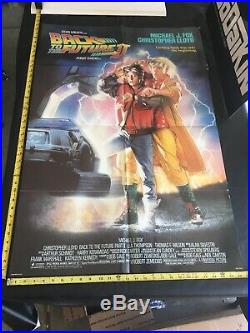 Vintage Original 1989 Back To The Future II DS Movie Theater Poster Spielberg