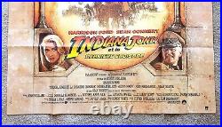 Vintage Original 1989 Indiana Jones and the LAST CRUSADE Movie Poster 1sh Film