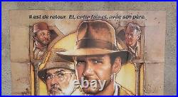 Vintage Original 1989 Indiana Jones and the LAST CRUSADE Movie Poster 1sh Film