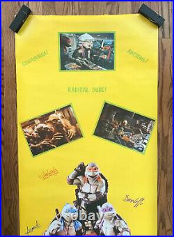 Vintage Original 1990s Teenage Mutant Ninja Turtles Movie Poster 1991 Door Size