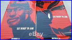Vintage! Original 1996 SPACE JAM MICHAEL JORDAN/BUGS BUNNY Movie Vinyl Banners