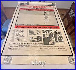 Vintage Original 40 x 60 Slaughterhouse-Five 1972 Movie Poster GOOD Condition