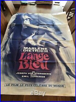 Vintage Original Antique Marlene Dietrich Lange Bleu 1920s 1930s Movie Poster
