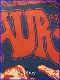Vintage Original Dinosaurs And Canned Heat At The Roxy Poster 1982