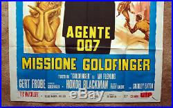 Vintage Original JAMES BOND 007 GOLDFINGER Movie Poster 1sh Film Connery art