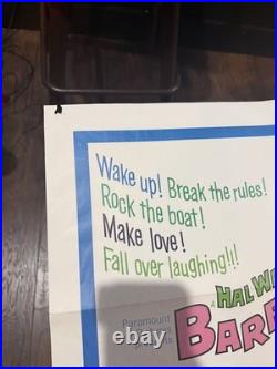 Vintage Original Movie Poster 1967/Barefoot In The Park/Redford & Fonda/27 x 41