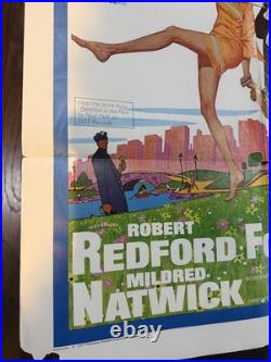 Vintage Original Movie Poster 1967/Barefoot In The Park/Redford & Fonda/27 x 41