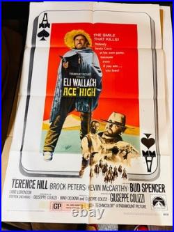 Vintage Original Movie Poster 1968 Ace High 27' x 41