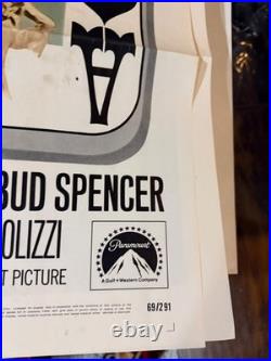 Vintage Original Movie Poster 1968 Ace High 27' x 41