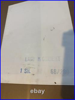 Vintage Original Movie Poster 1968/LADY IN CEMENT/Frank Sinatra, Welch/27 x 41