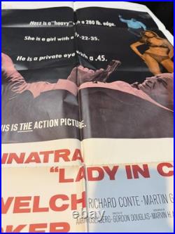 Vintage Original Movie Poster 1968/LADY IN CEMENT/Frank Sinatra, Welch/27 x 41
