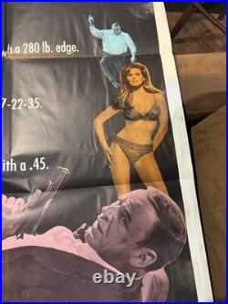 Vintage Original Movie Poster 1968/LADY IN CEMENT/Frank Sinatra, Welch/27 x 41