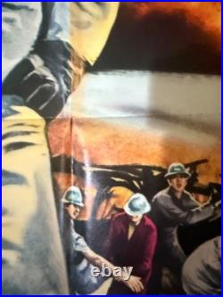 Vintage Original Movie Poster HELLFIGHTERS -1969 27' x 41/ JOHN WAYNE