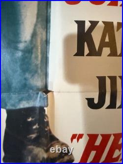 Vintage Original Movie Poster HELLFIGHTERS -1969 27' x 41/ JOHN WAYNE