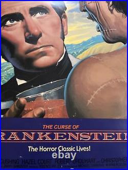 Vintage Original Movie Poster the curse of Frankenstein 1980s Monster