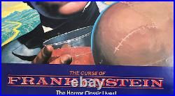 Vintage Original Movie Poster the curse of Frankenstein 1980s Monster