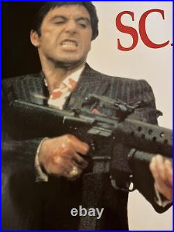 Vintage Original Poster Scarface al Pacino Huge movie promo Xl Subway Size 1980s