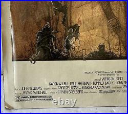 Vintage Original Raiders of the Lost Ark 16 1/2x23 1/2 MoviePoster Marked #119