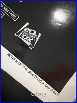 Vintage Original Return Of The Jedi STAR WARS Movie Poster 1983 One Sheet 27x41