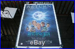 Vintage Original Star Wars Rolled Rotj #r850025 1985 Re-release 1 Sheet Poster