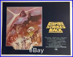 Vintage Original Star Wars The Empire Strikes Back Half Sheet Movie Poster 1981